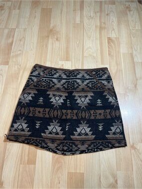 SKHOOP Doris Short Skirt Active Winter Aztec Print XS